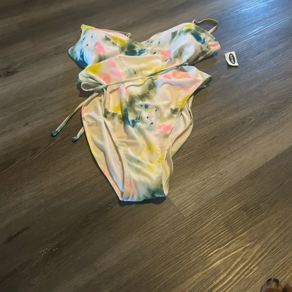 Old Navy Multicolor Tie-Dye Swimsuit